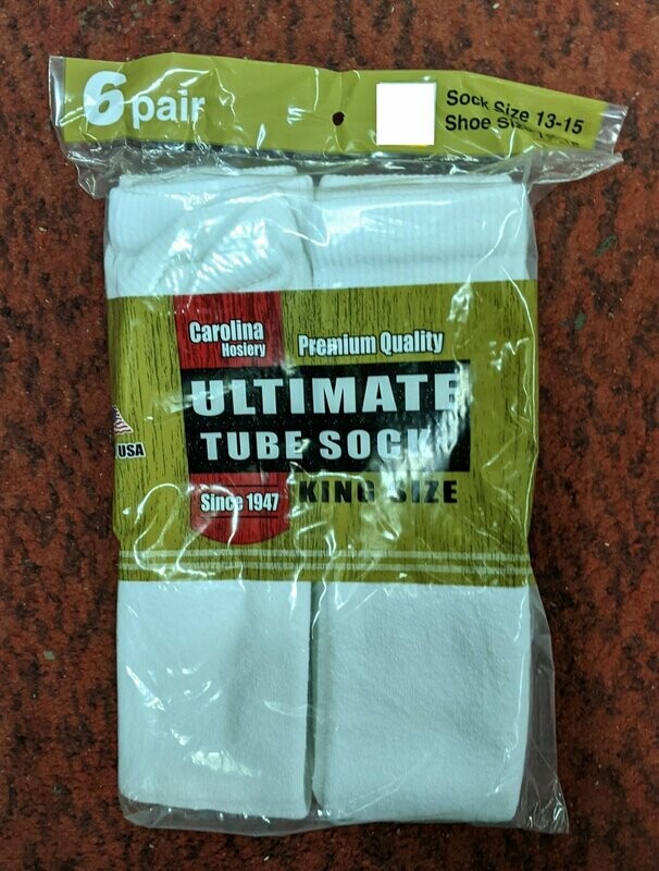 Tube Socks - 6 Pair