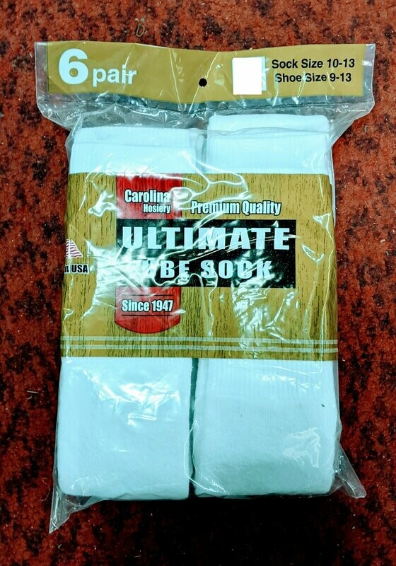 Tube Socks - 6 Pair