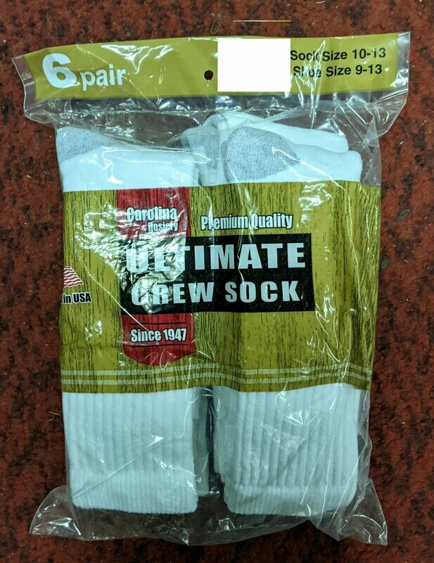 Crew Socks - 6 Pair