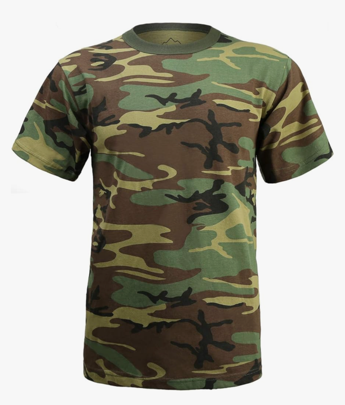 T-Shirt - Short Sleeve - Woodland Camo