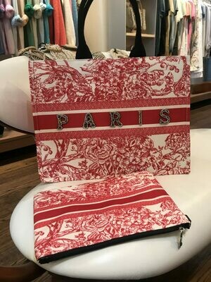 Handbag Tote CD Paris with pochette Handbag Tote CD Paris with pochette