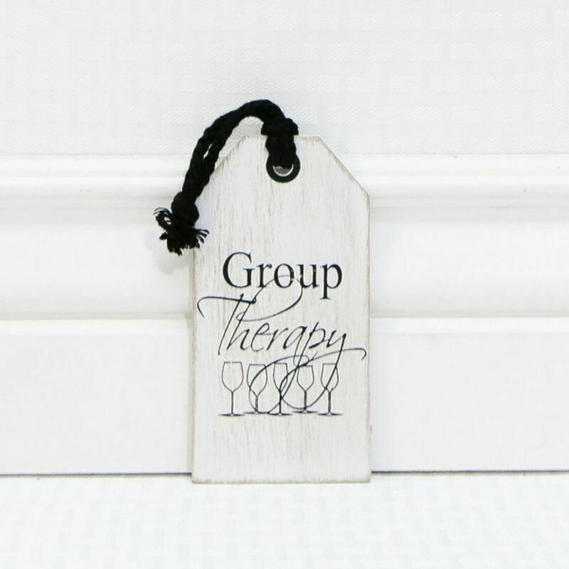 Group Therapy Wine Tag