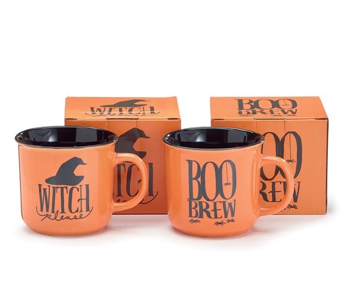Boo & Witch Mugs