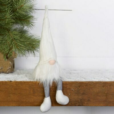 18" White Gnome w Legs