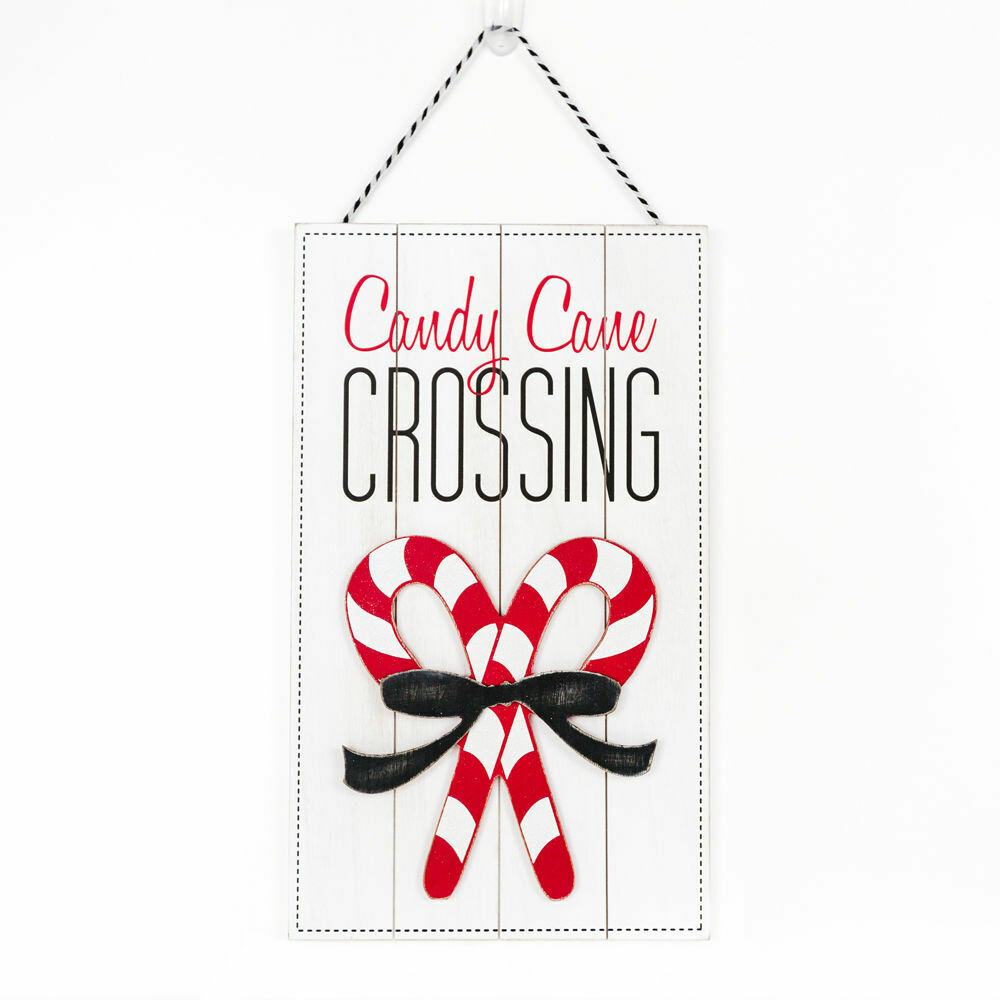 Candy Cane Crossing Sign