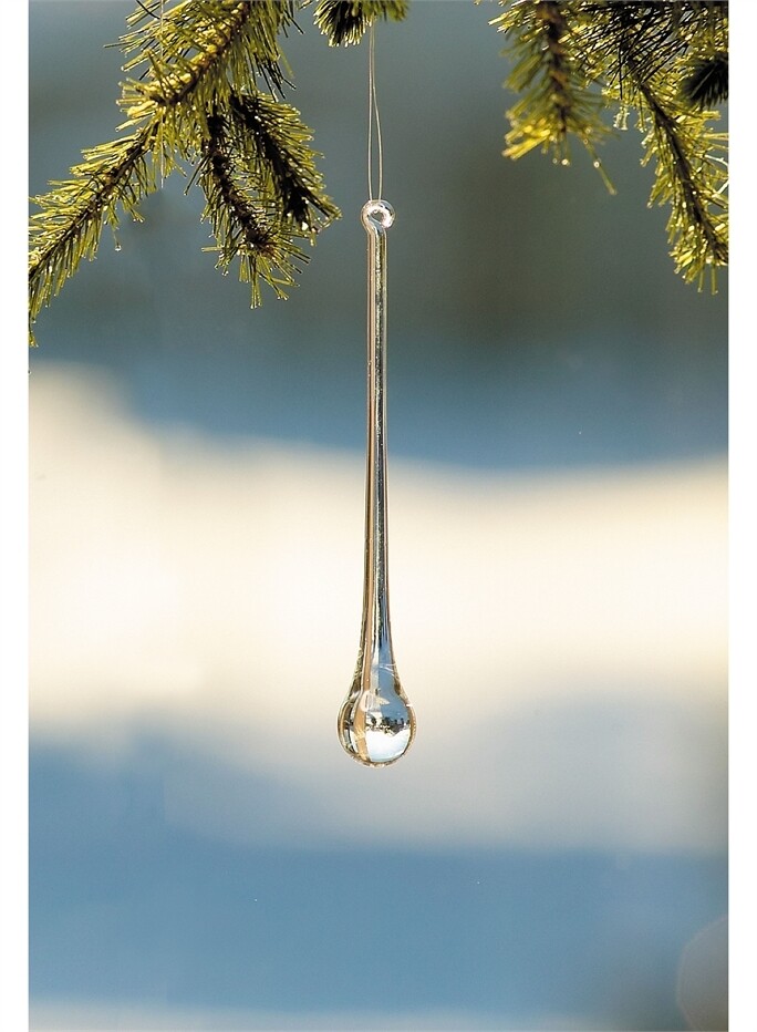 Glass Icicle Ornament