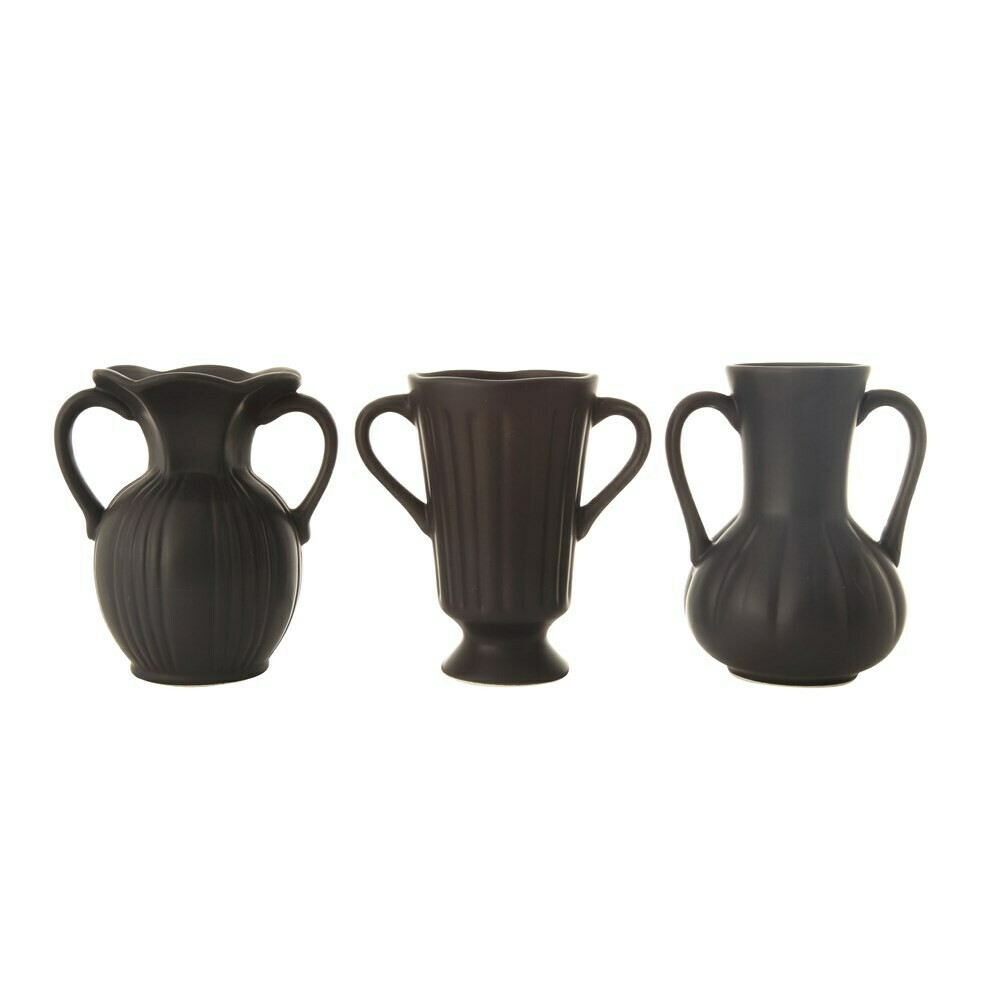 Matte Black Ceramic Vase