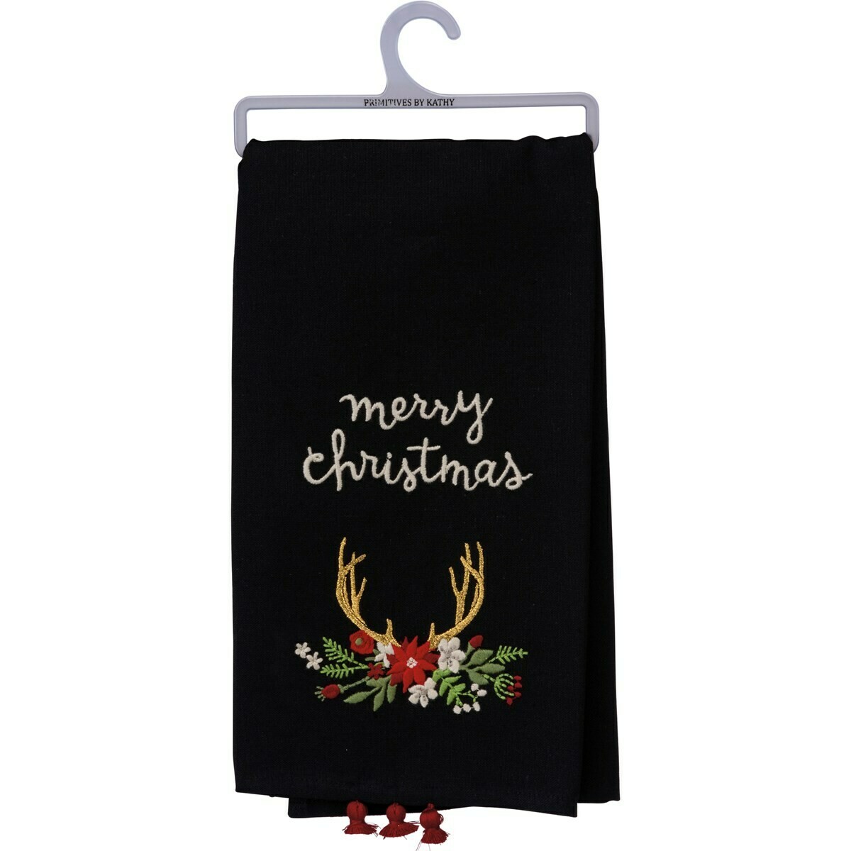 Merry Christmas Antler Towel