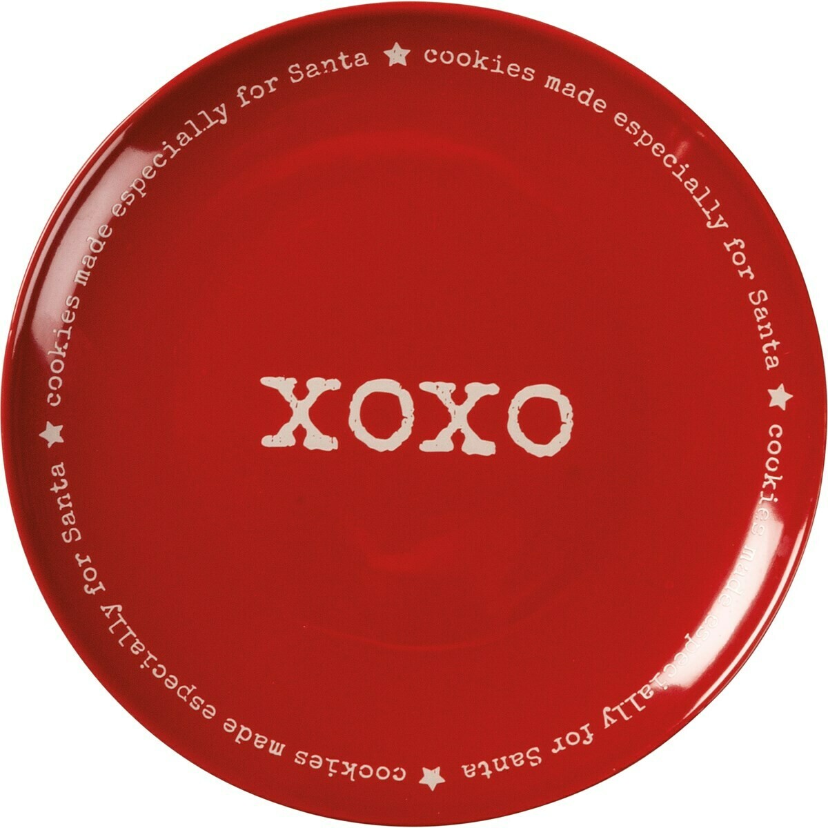 XOXO Santa Plate
