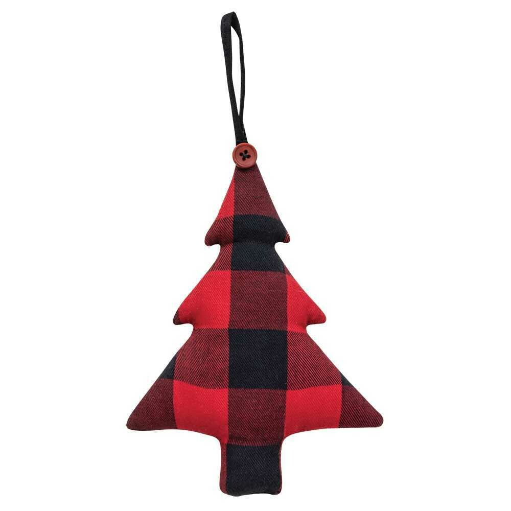 Red Buffalo Check Tree Ornament