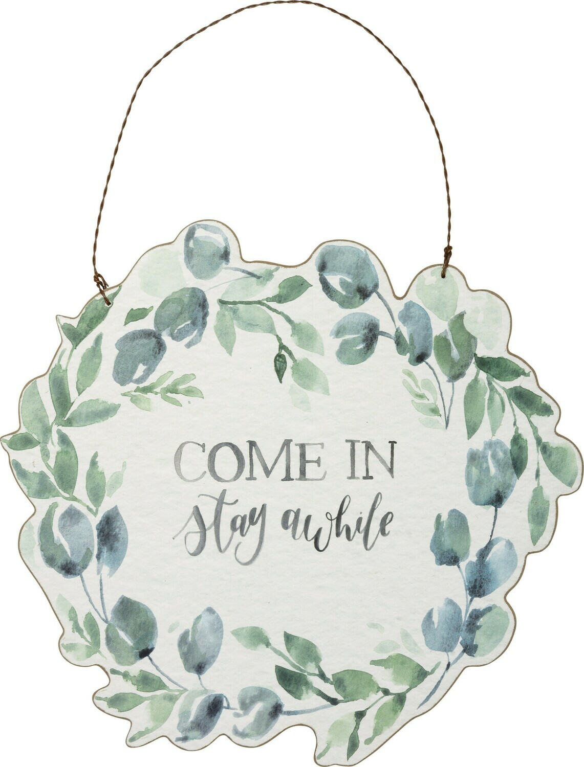 Stay Awhile Hanging Sign