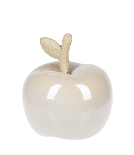 Sm Ivory Ceramic Apple