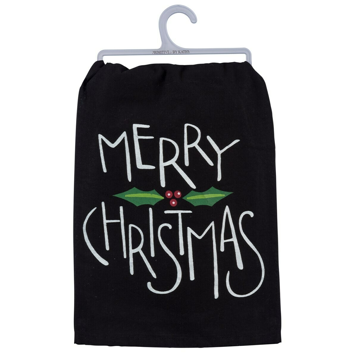 Black Merry Christmas Towel