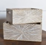 Sm Starburst Wood Box