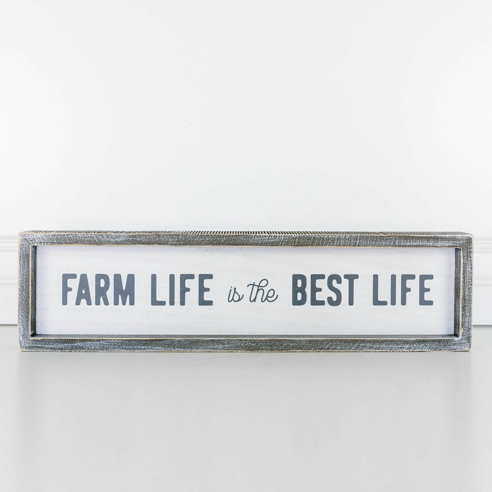 Farm Life Best Life Wood Framed Sign