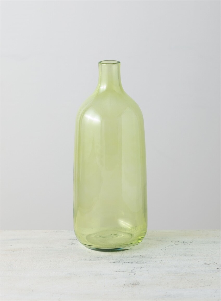 Green Bottle Vase