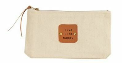 Happy Canvas Pouch