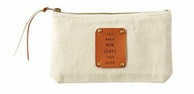 Mom Jeans Canvas Pouch