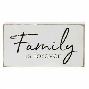 Family Forever Wood Block