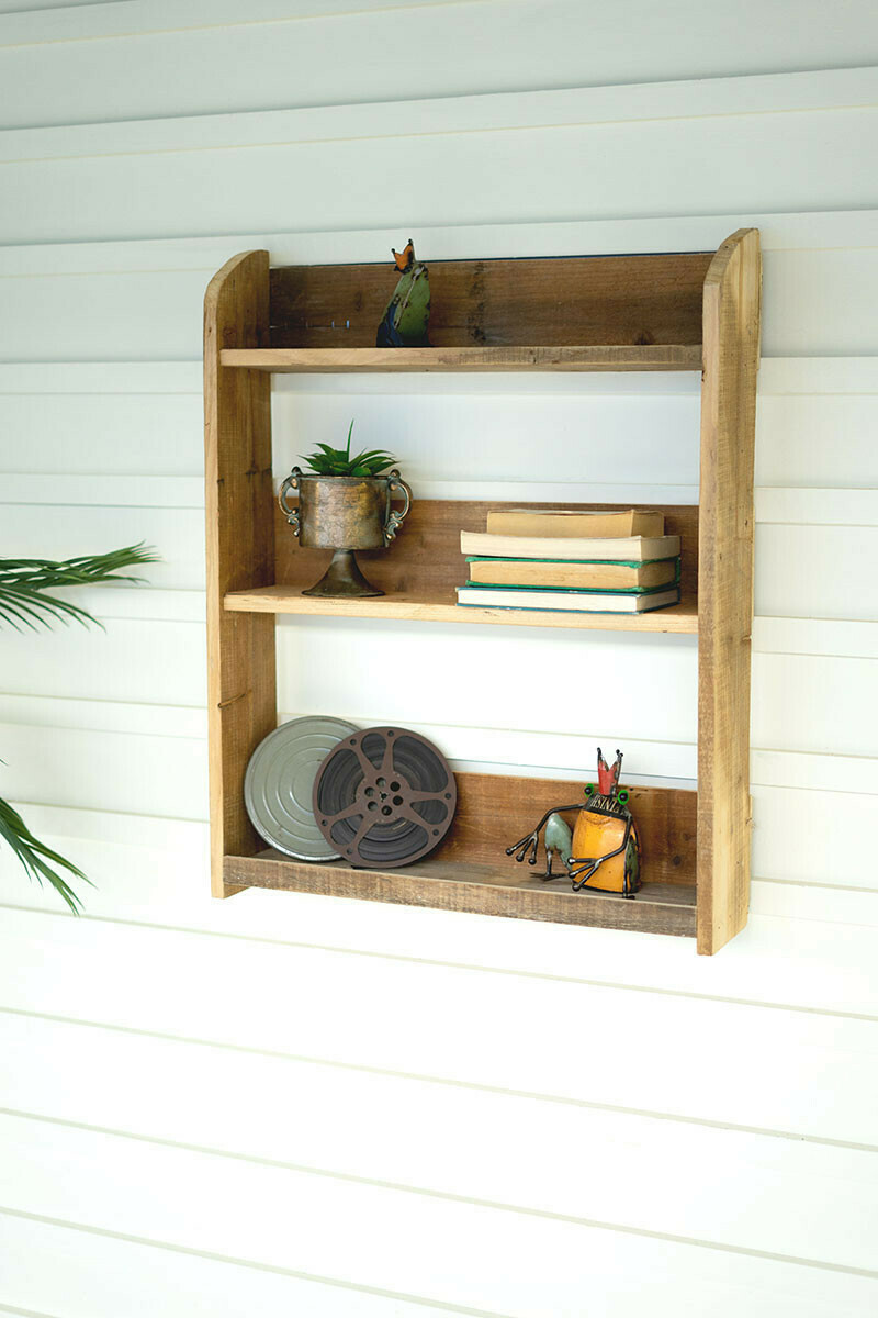 Recycled Wood 3 Tiered Shelf
