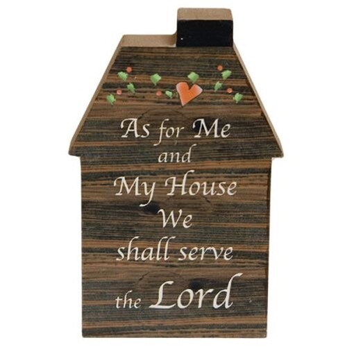 Serve the Lord Wooden House