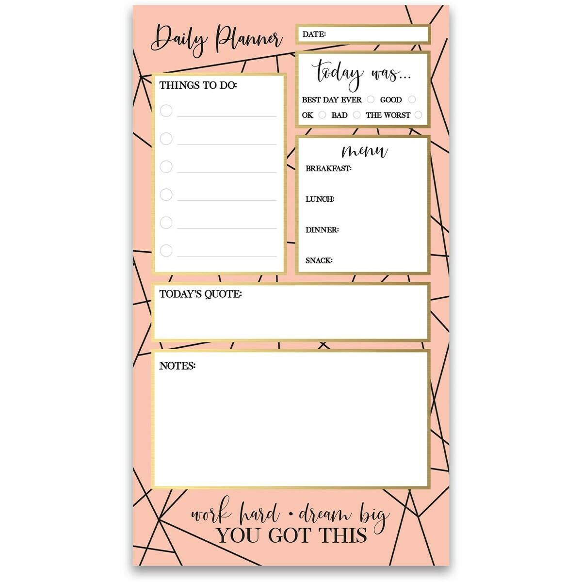 You Got This Daily Planner Notepad