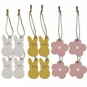 Bunny & Flower Mini Ornament Set