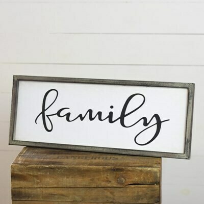 Wood Family Sign