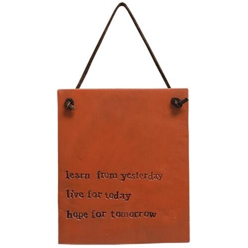 Live for Today Hanging Sign