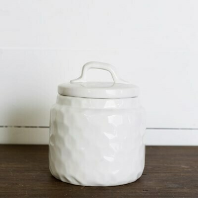 White Dimple Canister