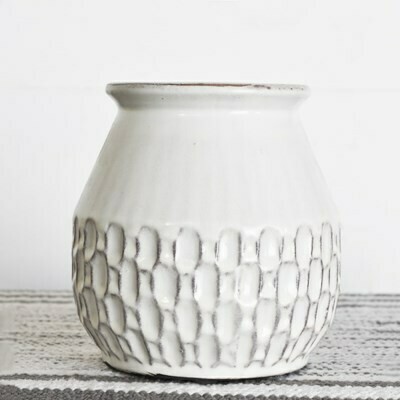 Med Cream Boho Vase