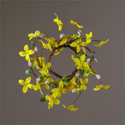 Forsythia Pussy Willow Candle Ring