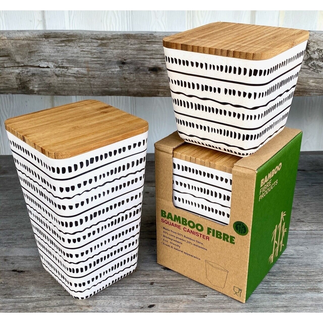 Med Dash Bamboo Storage Container