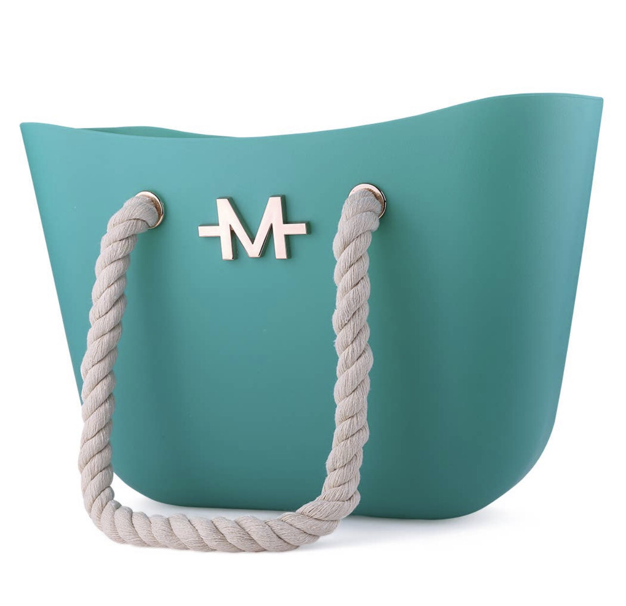 Teal Silicone Tote