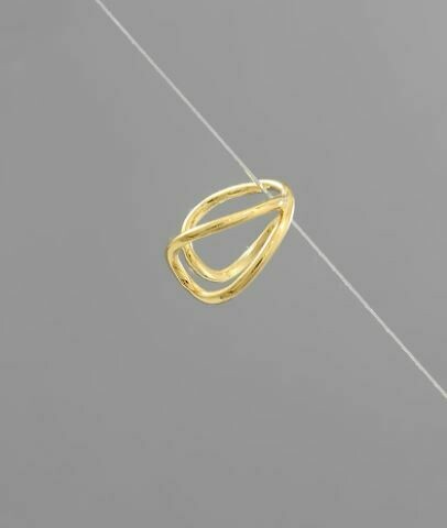 Twisted 2 Row Ring Ear Cuff