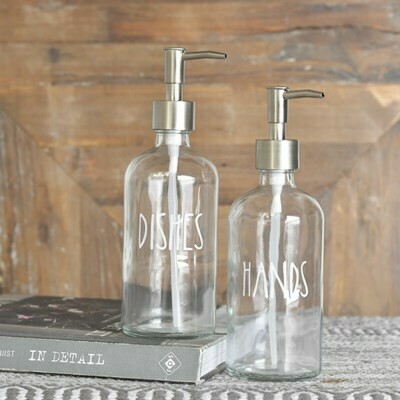 Glass Dishes Soap Pump