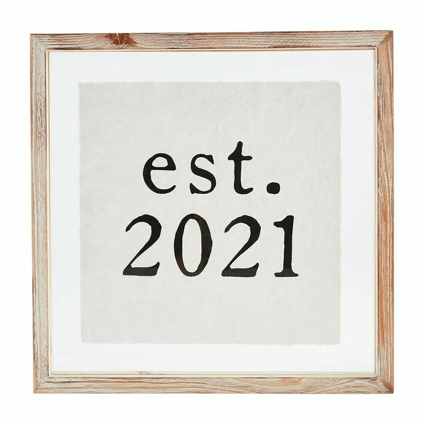 EST 2021 Framed Sign