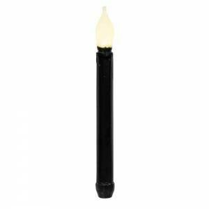 9" Black Gloss Taper Candle