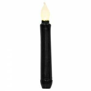 6" Black Gloss Taper Candle