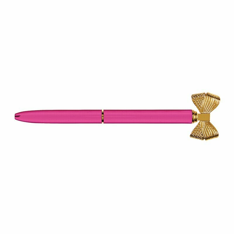 Hot Pink Bow Pen