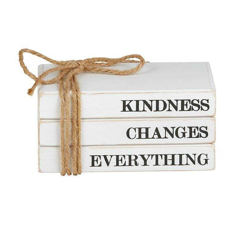 Kindness Changes Everything Wooden Bookstack