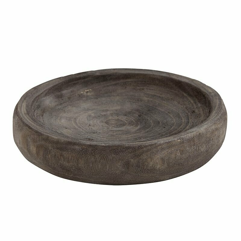 Charcoal Paulownia Wood Bowl