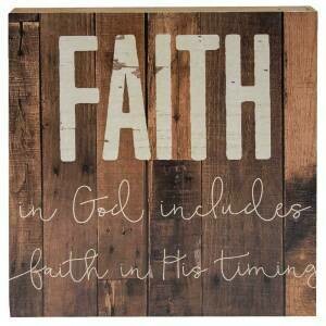 Faith in God Box Sign