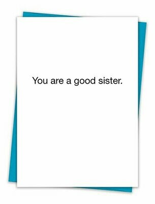Good Sister Card