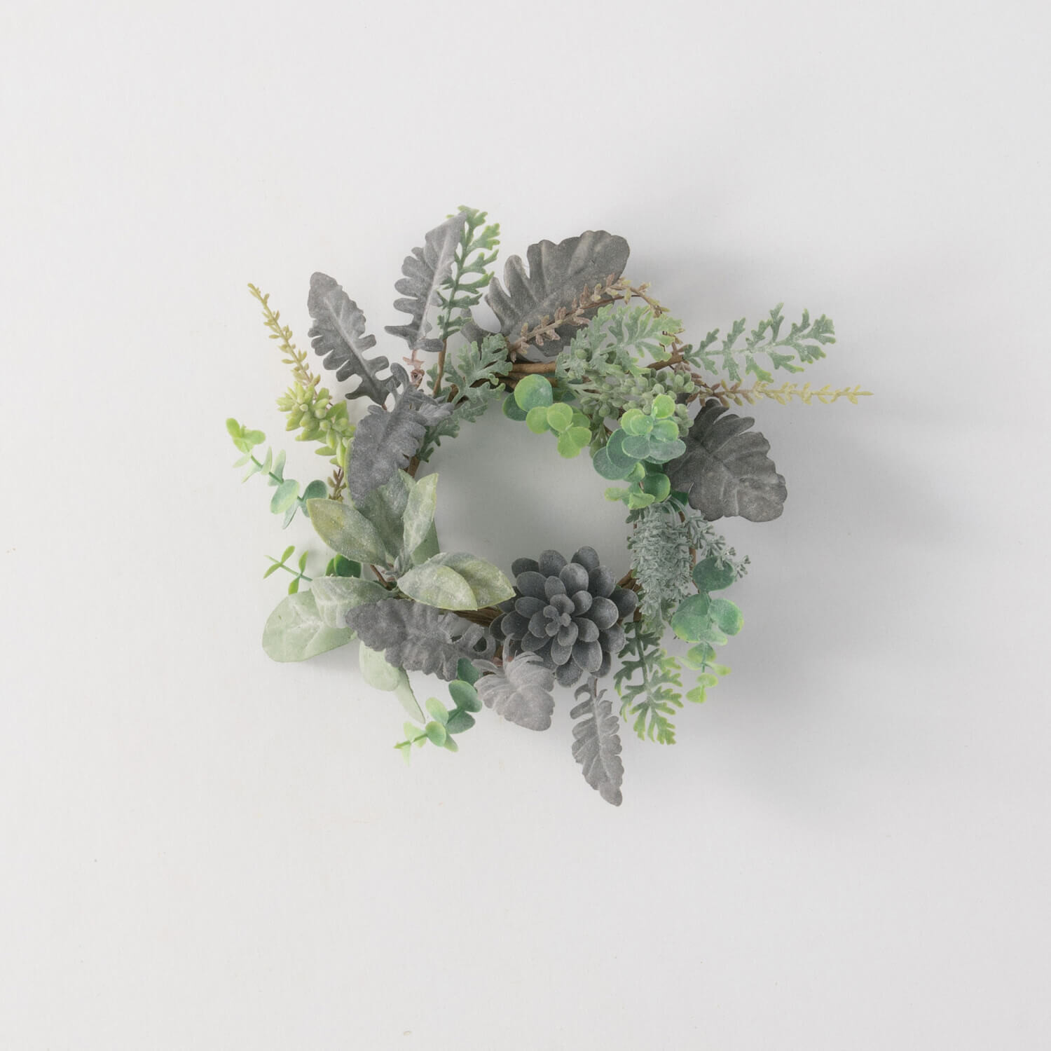 Gray Green Succulent Accent Ring