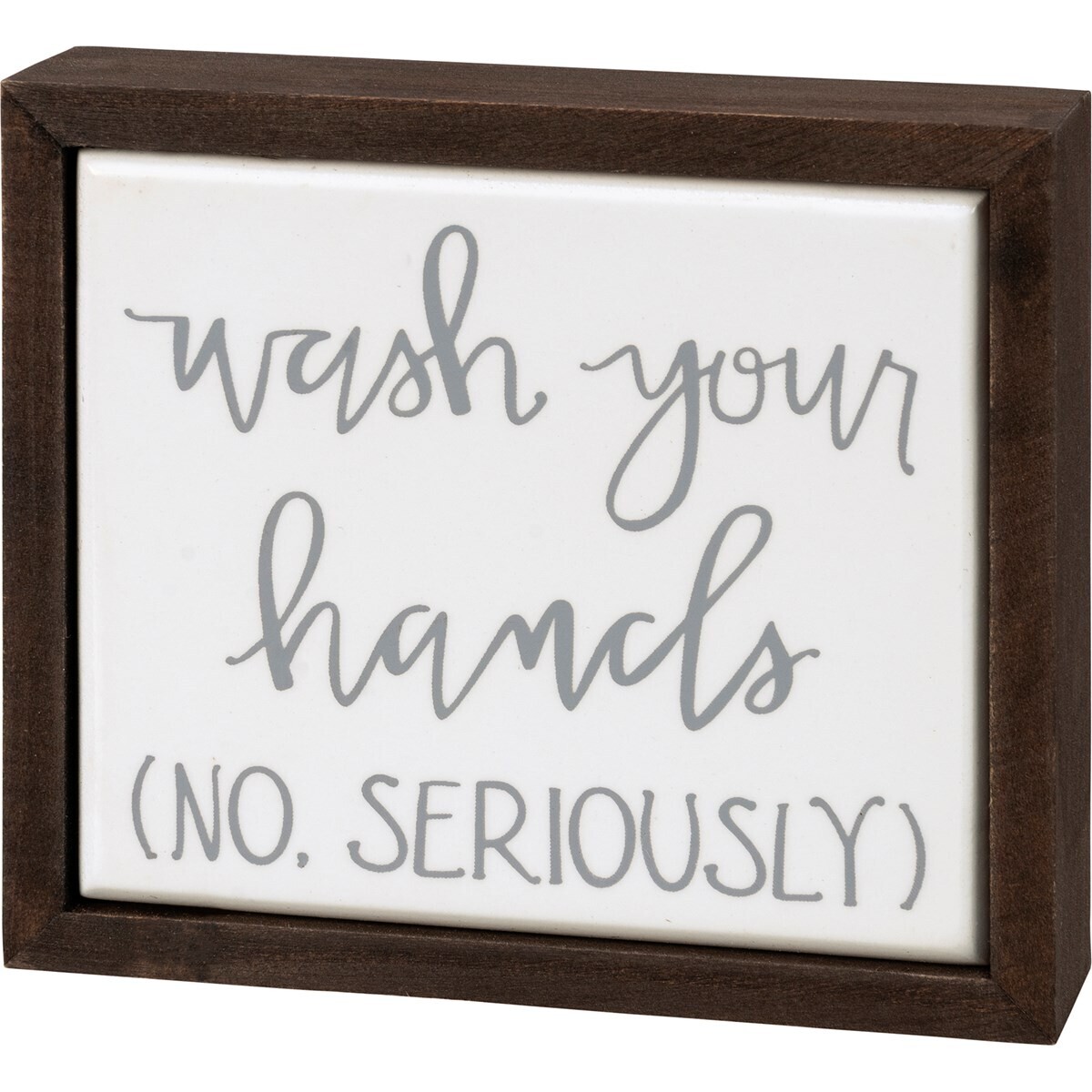 Wash Your Hands Mini Box Sign