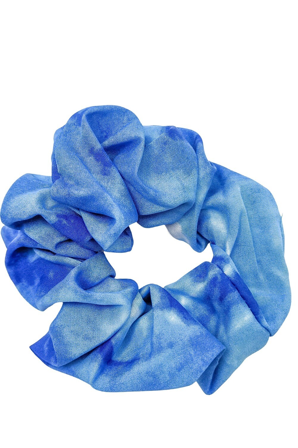 Blue Tie Dye Scrunchie