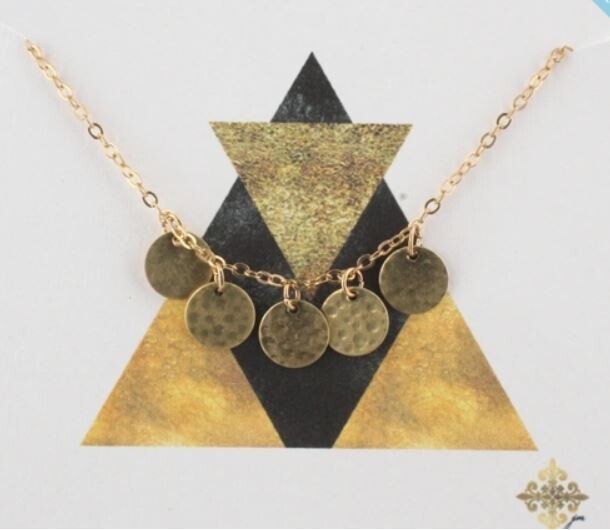 Gold Disc Necklace