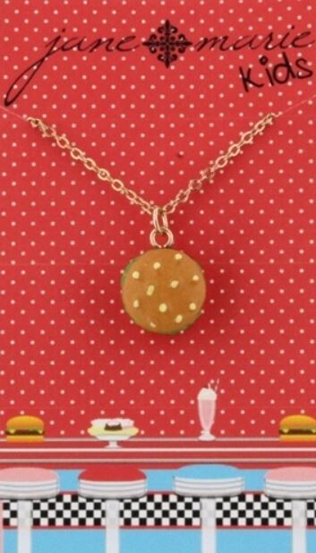 Kids Hamburger Necklace