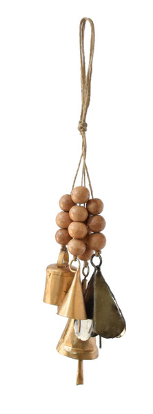 Metal Wood Hanging Bells
